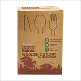 Good Karma Wooden Cutlery Set – 180 Pc Biodegradable Eco-Friendly