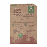 Good Karma Wooden Cutlery Set – 180 Pc Biodegradable Eco-Friendly