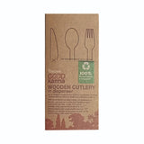 Good Karma Wooden Cutlery Set – 180 Pc Biodegradable Eco-Friendly