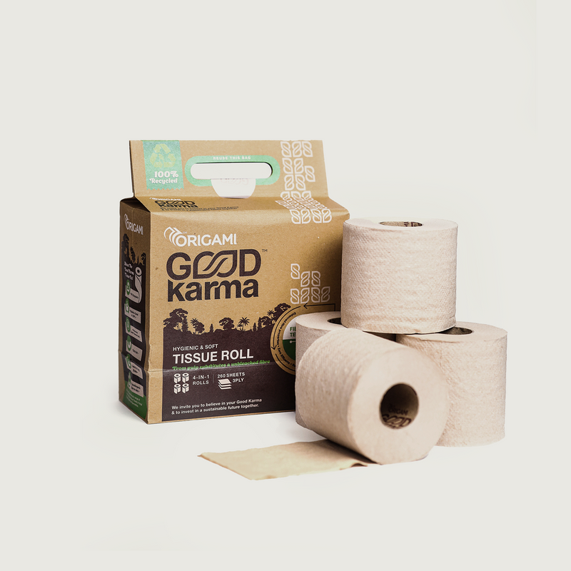 Origami Good Karma Toilet Roll 4 in 1, 3ply- Case Pack