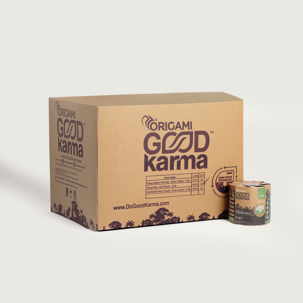 Origami Good Karma Toilet Roll Single, 320 Pulls- Case Pack thumbnail 5