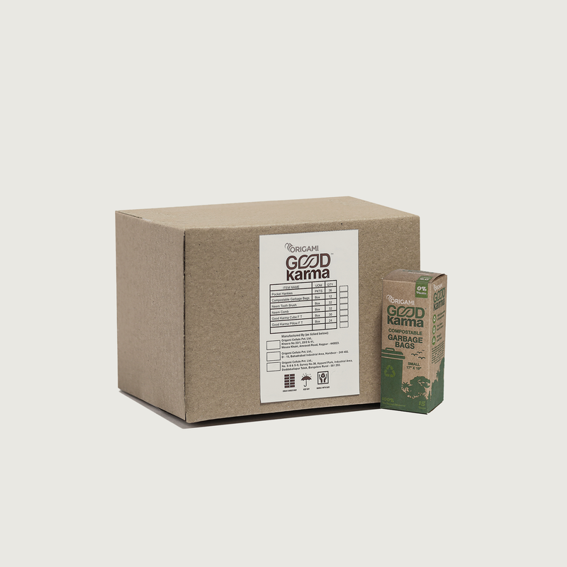 Origami Good Karma Compostable Garbage bags- Small- Case Pack