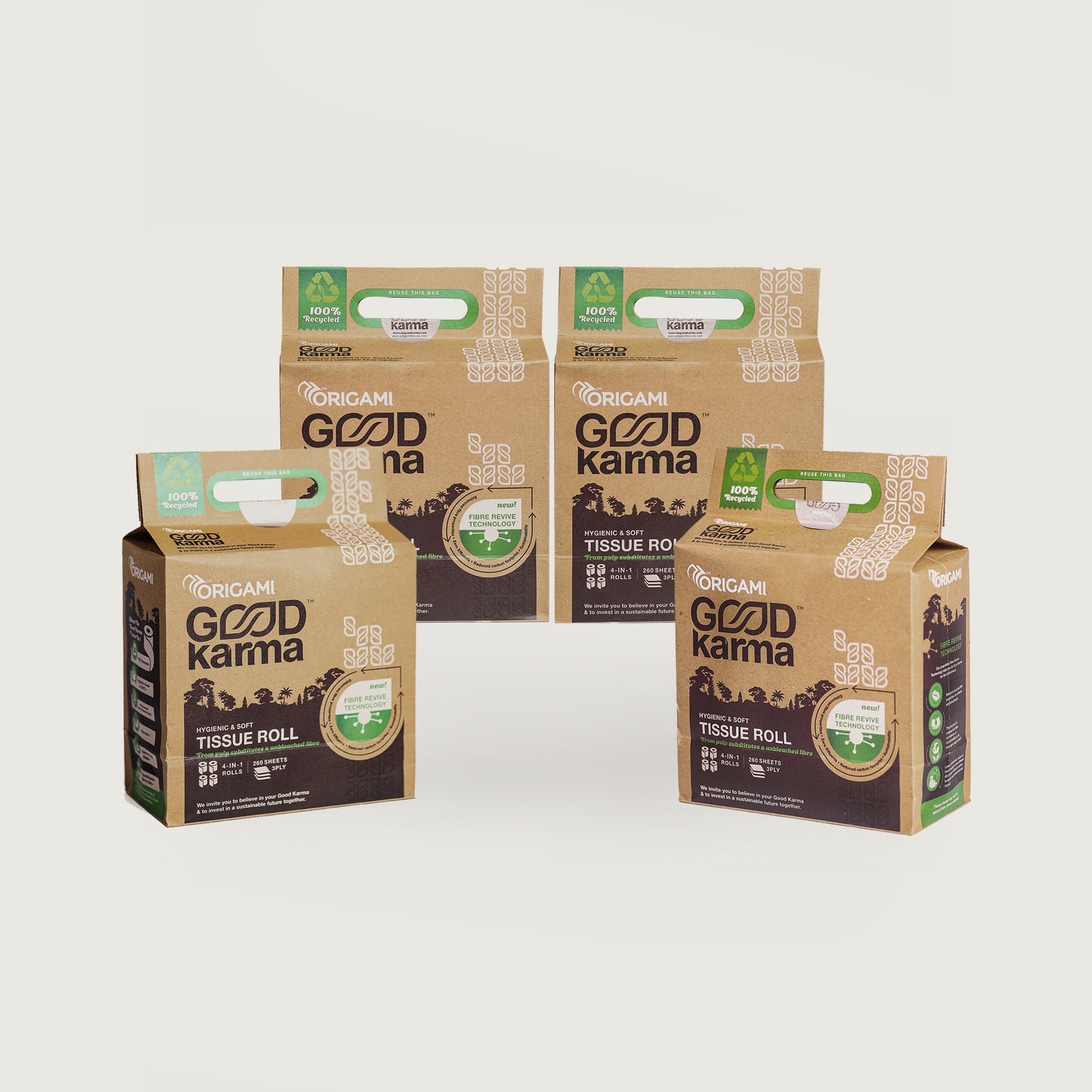 Origami Good Karma Toilet Rolls Mega Pack - 16 Rolls thumbnail 2